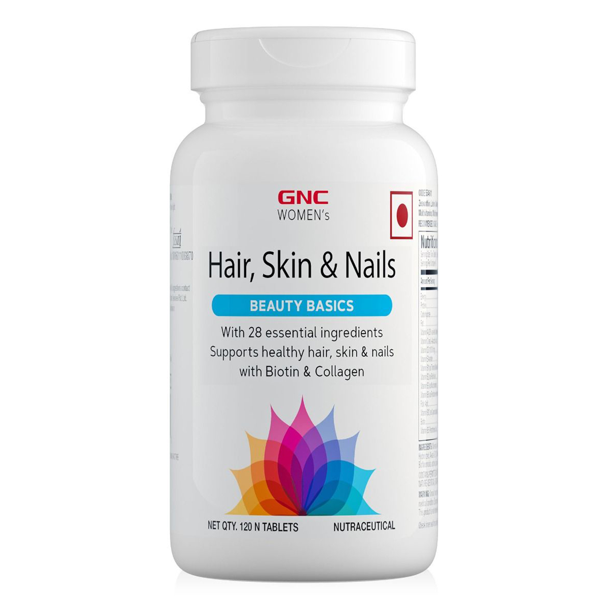 GNC Women's Hair, Skin &amp; Nails Beauty Basics, 120 Tablets, Pack of 1