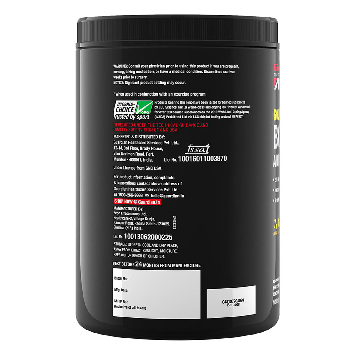 GNC PRO Performance AMP Gold Series BCAA Advanced Kiwi Strawberry Flavour Powder, 400 gm, Pack of 1 GNC PRO Performance AMP Gold Series BCAA Advanced Kiwi Strawberry Flavour Powder, 400 gm, Pack of 1