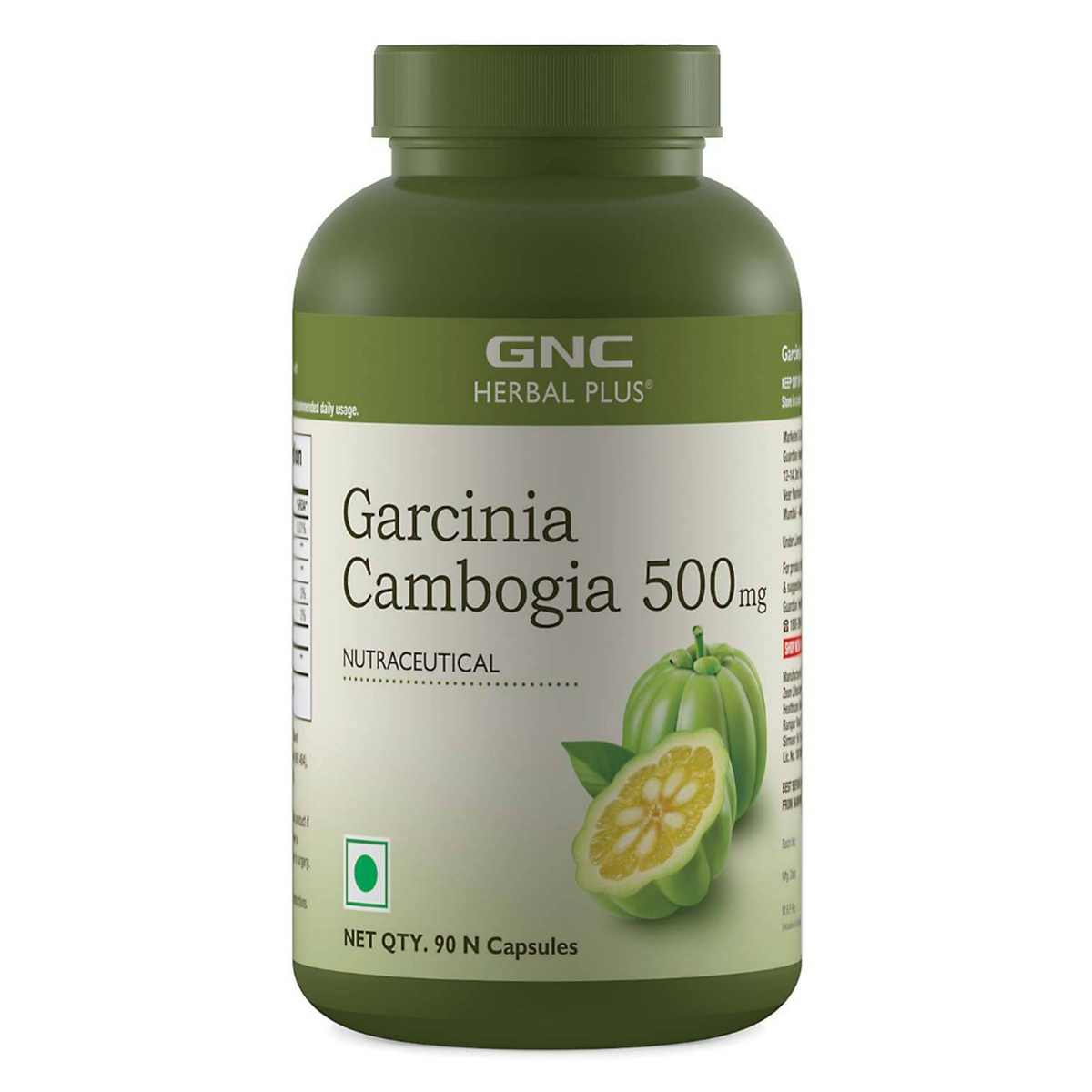GNC Herbal Plus Garcinia Cambogia 500 mg, 90 Capsules, Pack of 1 GNC Herbal Plus Garcinia Cambogia 500 mg, 90 Capsules, Pack of 1