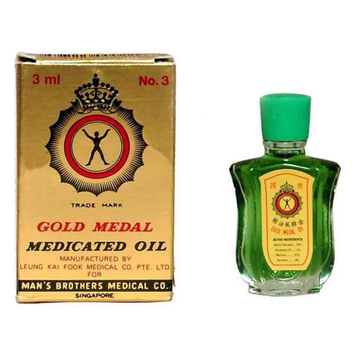Gold Medal Medicated Oil, 3 ml, Pack of 1 Gold Medal Medicated Oil, 3 ml, Pack of 1