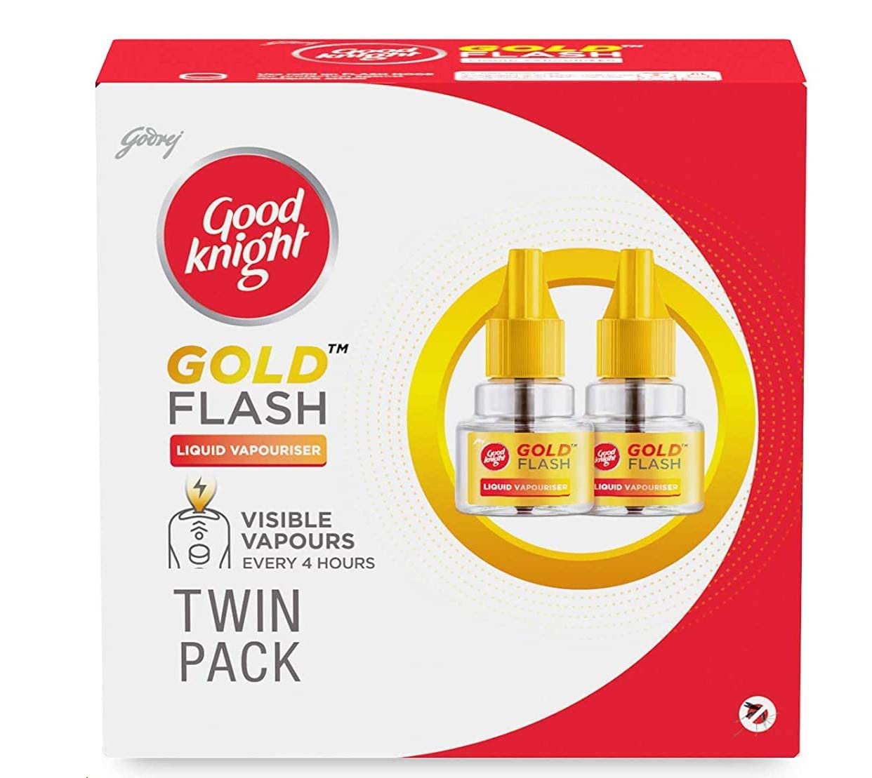 Good Knight Gold Flash Liquid Vapouriser, 90 ml (2x45 ml), Pack of 1 Good Knight Gold Flash Liquid Vapouriser, 90 ml (2x45 ml), Pack of 1
