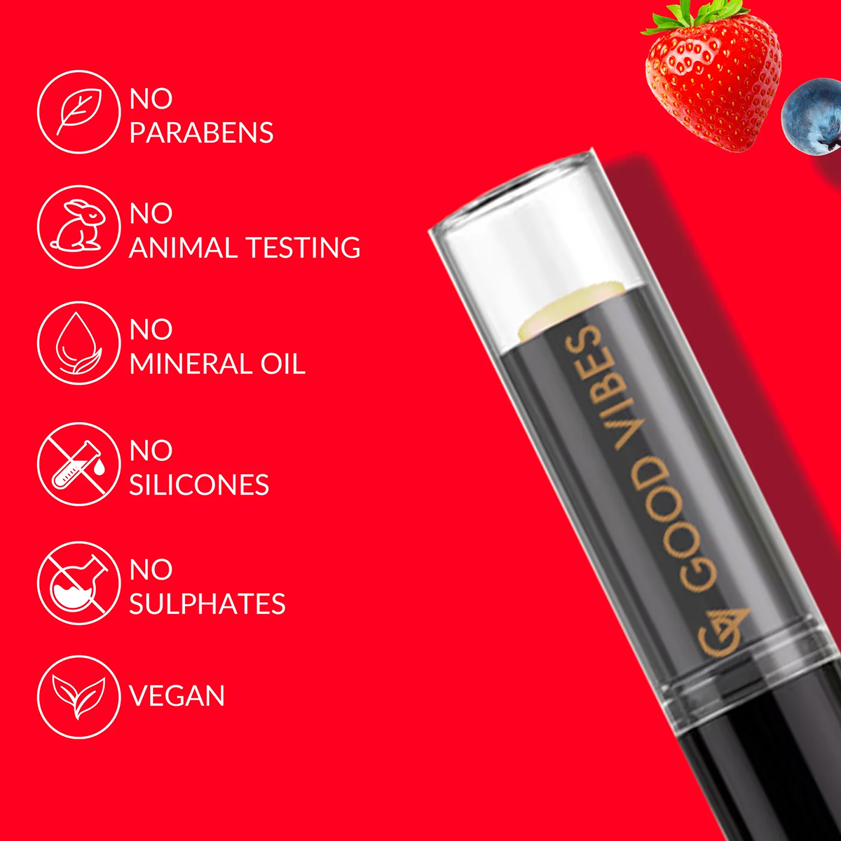 Good Vibes Berry Nourishing SPF 15 Lip Balm, 4.2 gm, Pack of 1 Good Vibes Berry Nourishing SPF 15 Lip Balm, 4.2 gm, Pack of 1