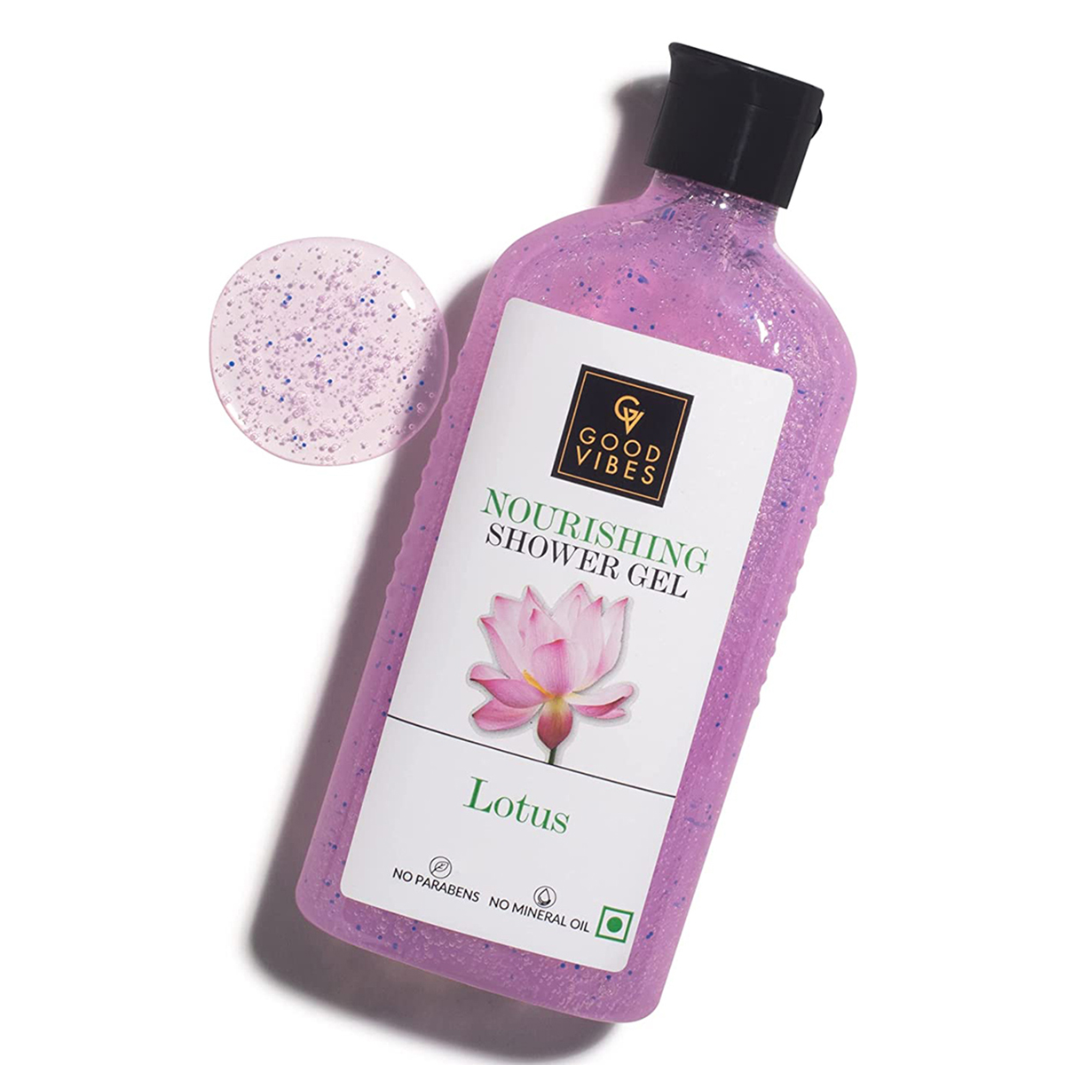 Good Vibes Lotus Nourishing Shower Gel 300 ml | Deep Cleansing | Soothes Irritation | Nourishes & Evens Skin Tone | Makes Skin Healthy & Glowing | For All Skin Type, Pack of 1 Good Vibes Lotus Nourishing Shower Gel 300 ml | Deep Cleansing | Soothes Irritation | Nourishes & Evens Skin Tone | Makes Skin Healthy & Glowing | For All Skin Type, Pack of 1
