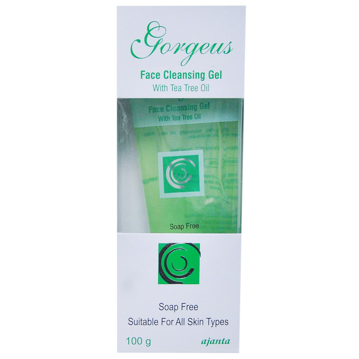 Gorgeus Face Cleansing Gel 100 gm | With Tea Tree Oil | Deeply Purifies & Moisturisess | For All Skin Type, Pack of 1 Gorgeus Face Cleansing Gel 100 gm | With Tea Tree Oil | Deeply Purifies & Moisturisess | For All Skin Type, Pack of 1