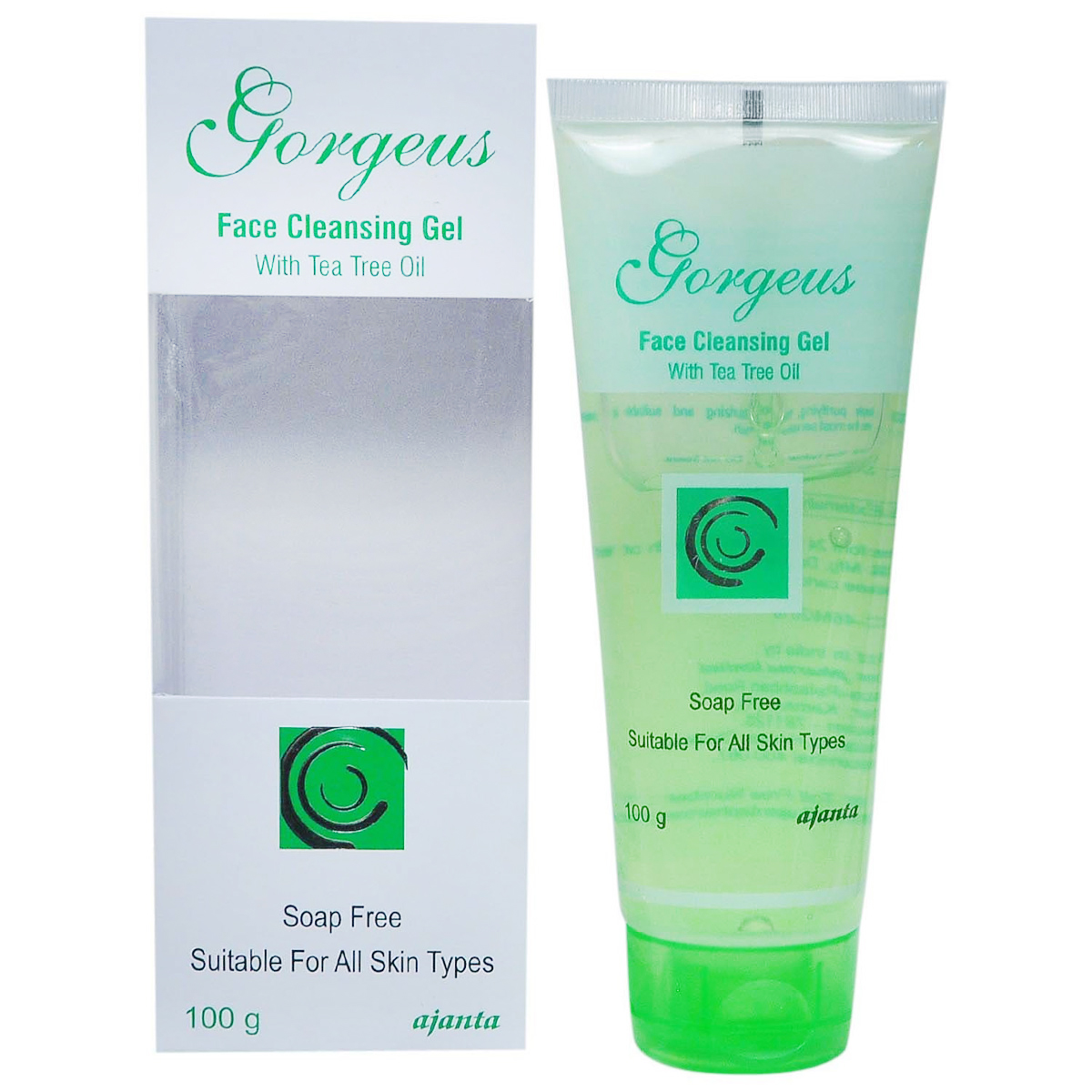 Gorgeus Face Cleansing Gel 100 gm | With Tea Tree Oil | Deeply Purifies & Moisturisess | For All Skin Type, Pack of 1 Gorgeus Face Cleansing Gel 100 gm | With Tea Tree Oil | Deeply Purifies & Moisturisess | For All Skin Type, Pack of 1
