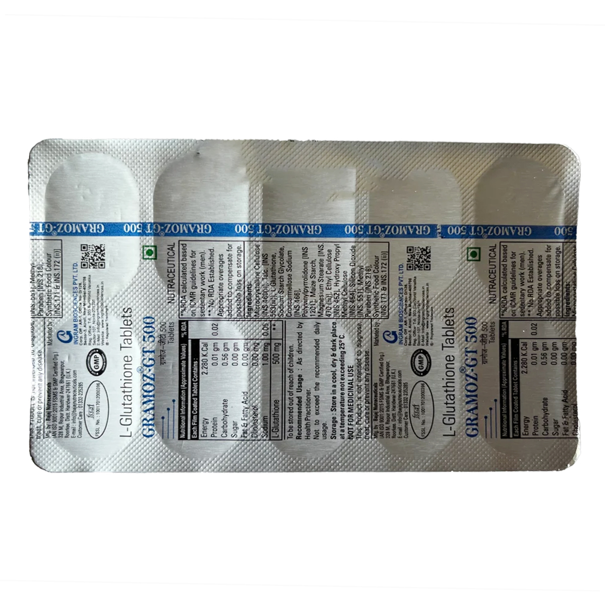 Gramoz GT 500 Tablet 10's, Pack of 10 TabletS Gramoz GT 500 Tablet 10's, Pack of 10 TabletS
