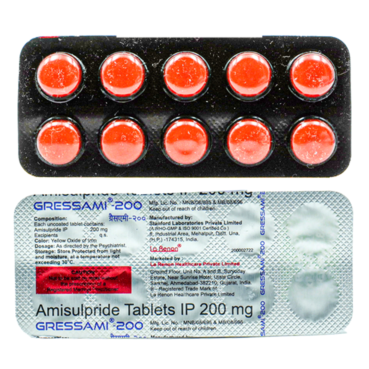 Gressami 200 Tablet 10's, Pack of 10 TABLETS Gressami 200 Tablet 10's, Pack of 10 TABLETS