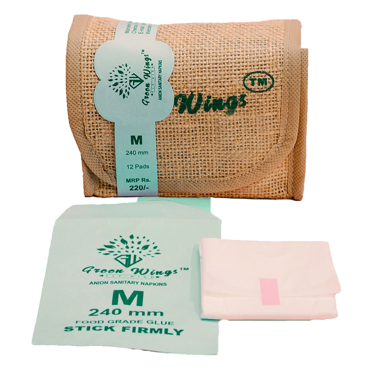 Green Wings Anion Sanitary Napkin Medium, 12 Count, Pack of 1 Green Wings Anion Sanitary Napkin Medium, 12 Count, Pack of 1