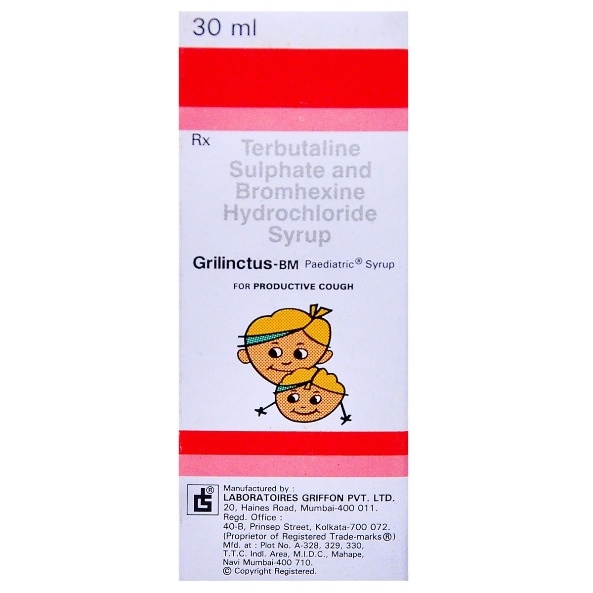 Buy Grilinctus-BM Paediatric Syrup 30 ml Online