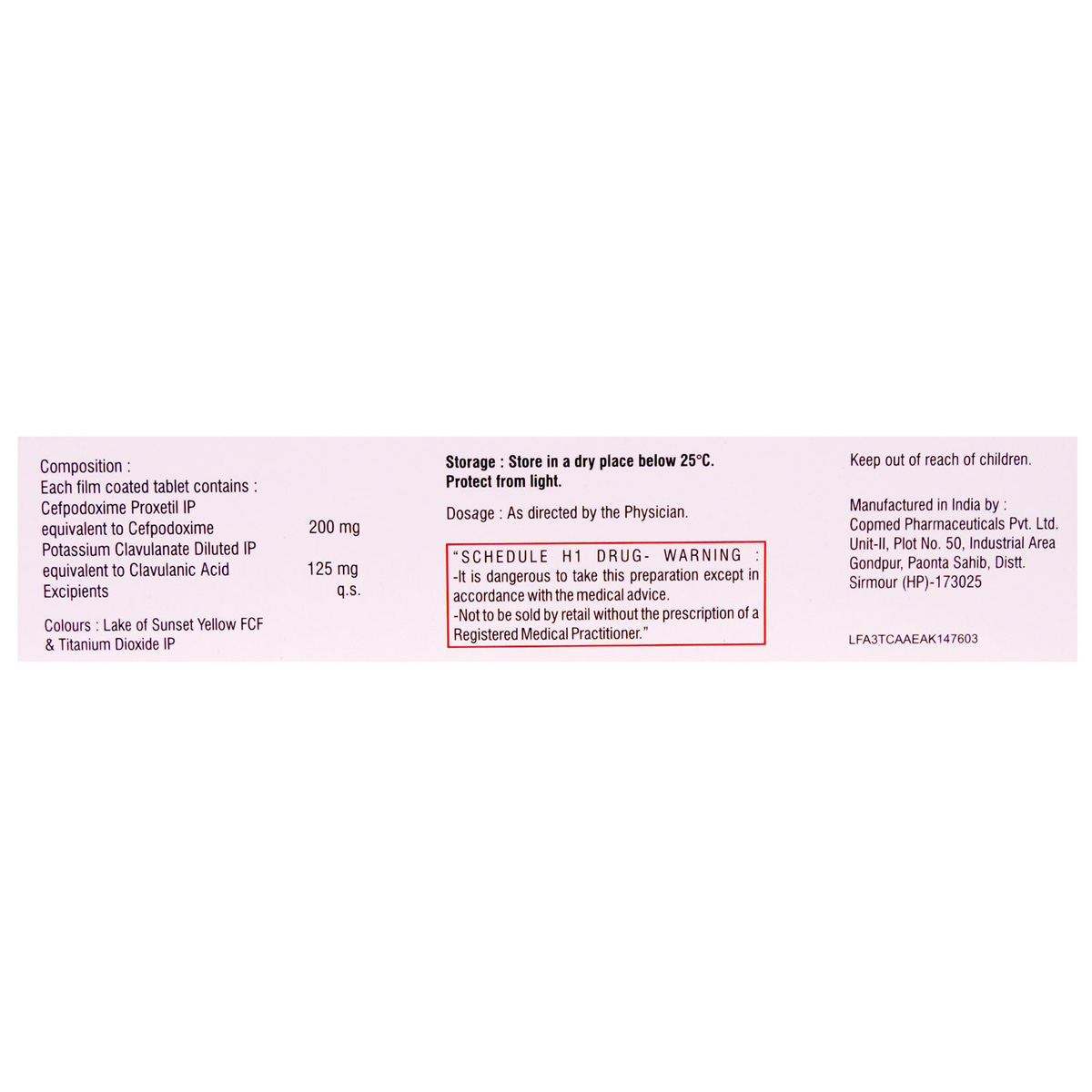 Gudcef-CV 200 Tablet 10's, Pack of 10 TABLETS Gudcef-CV 200 Tablet 10's, Pack of 10 TABLETS