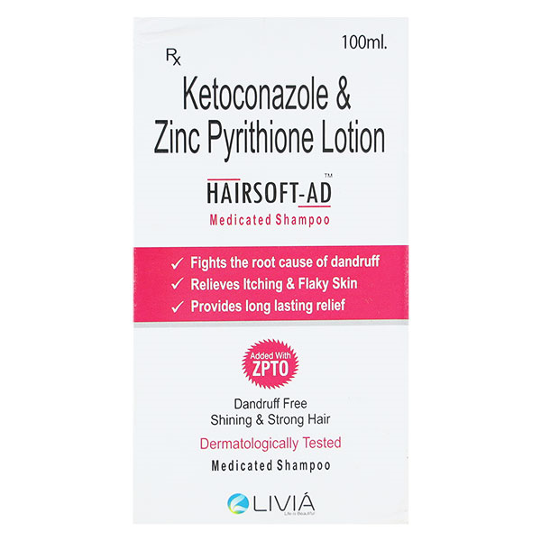 Hairsoft-AD Lotion 100 ml, Pack of 1 SHAMPOO Hairsoft-AD Lotion 100 ml, Pack of 1 SHAMPOO
