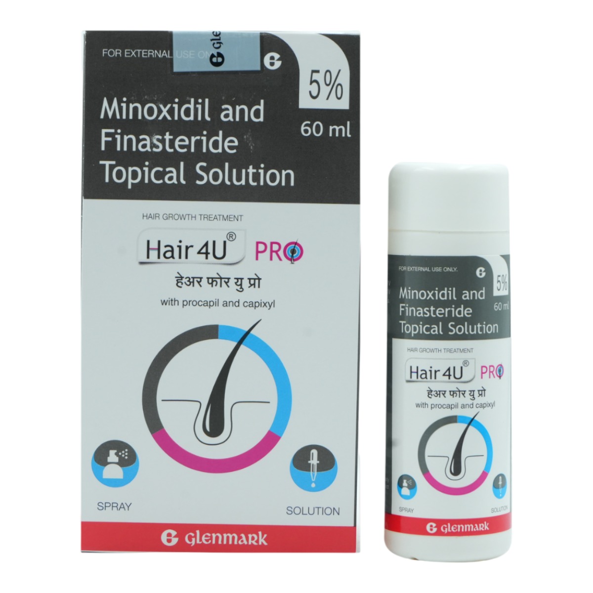 Hair 4U Pro 5% Topical Solution 60 ml, Pack of 1 SOLUTION Hair 4U Pro 5% Topical Solution 60 ml, Pack of 1 SOLUTION