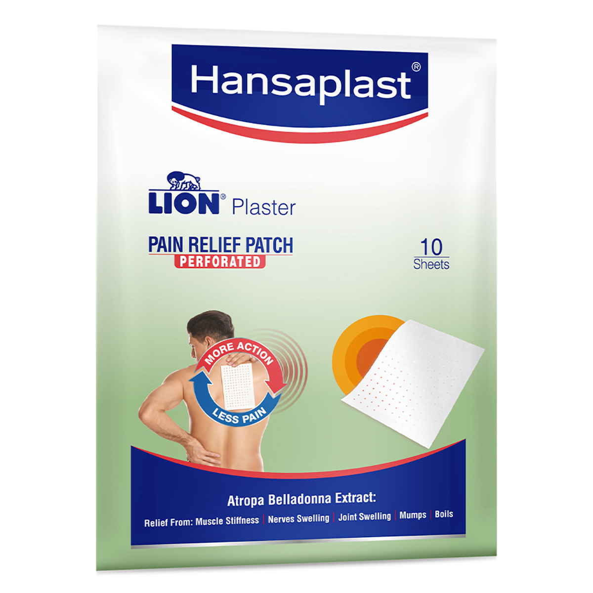 Hansaplast Lion Atropa Belladonna Plaster Sheets, 10 Count, Pack of 10 Hansaplast Lion Atropa Belladonna Plaster Sheets, 10 Count, Pack of 10