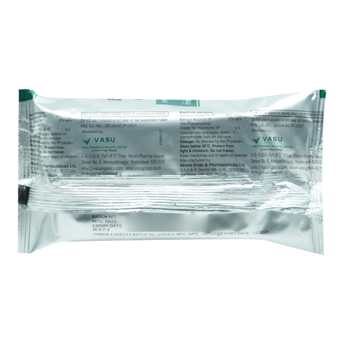 Happy Nerve 500Mcg/1Ml Inj, Pack of 1 Injection Happy Nerve 500Mcg/1Ml Inj, Pack of 1 Injection