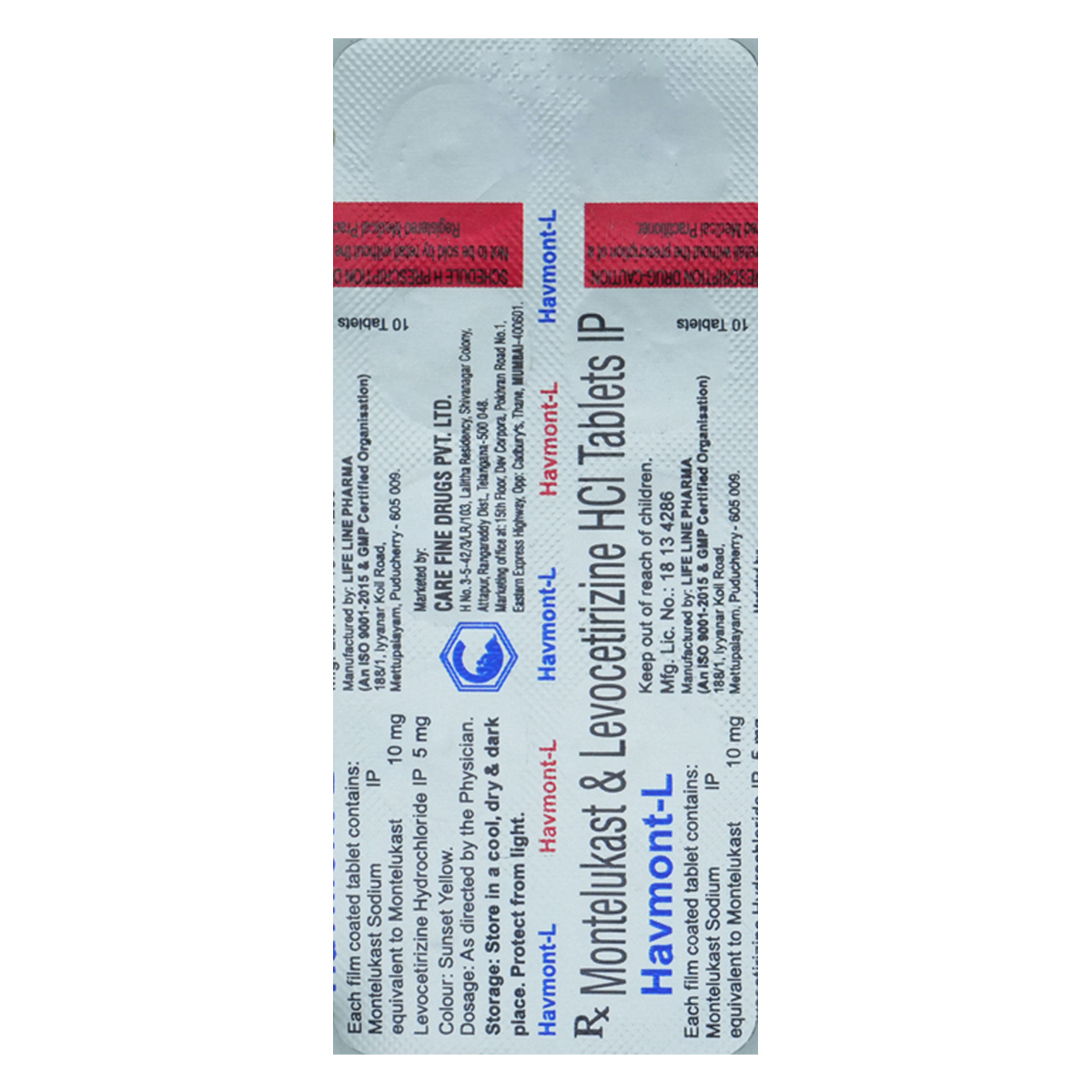 Havmont-L Tablet 10's, Pack of 10 TabletS Havmont-L Tablet 10's, Pack of 10 TabletS