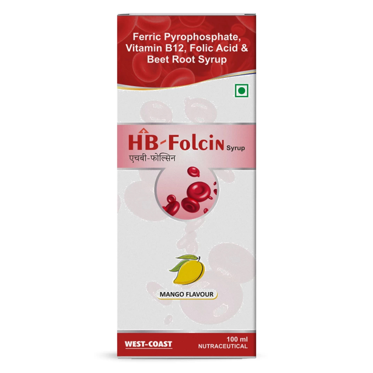 Buy HB-Folcin Mango Syrup 100 ml Online