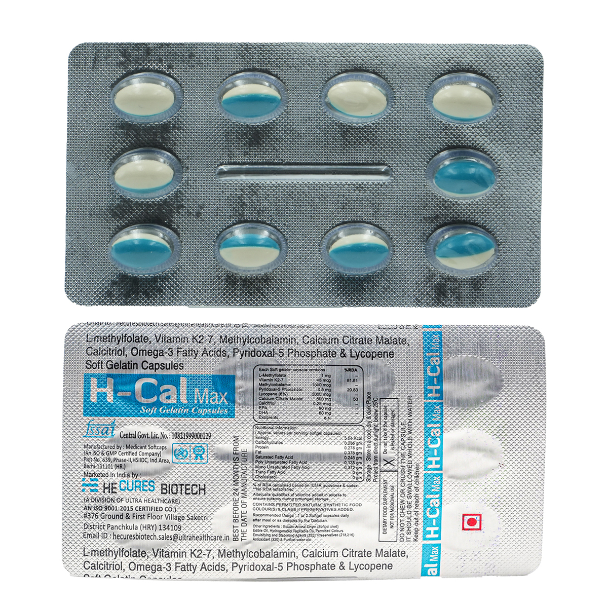H-Cal Max Softgel Capsule 10's, Pack of 10 CapsuleS H-Cal Max Softgel Capsule 10's, Pack of 10 CapsuleS