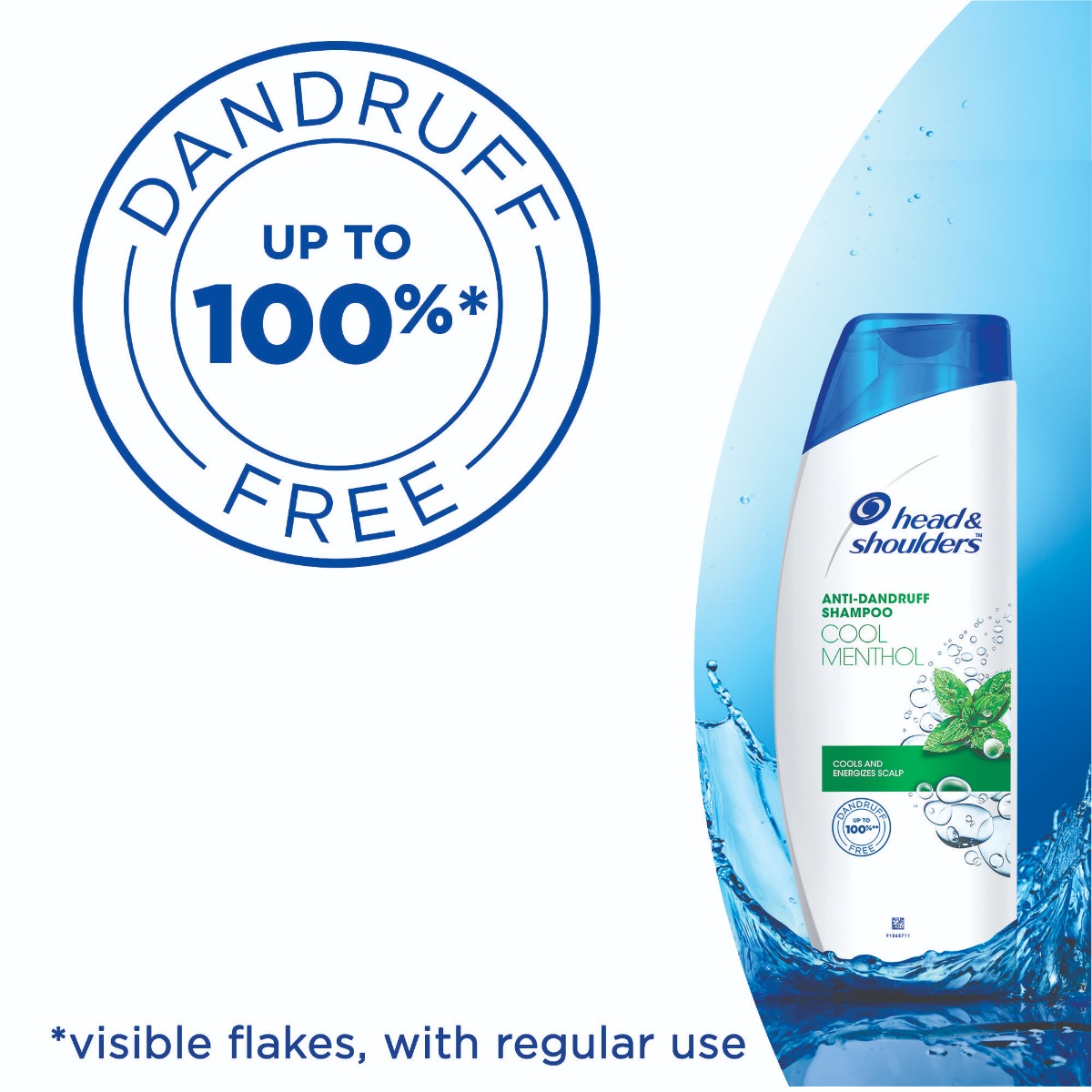 Head & Shoulders Anti-Dandruff Cool Menthol Shampoo, 340 ml, Pack of 1 Head & Shoulders Anti-Dandruff Cool Menthol Shampoo, 340 ml, Pack of 1