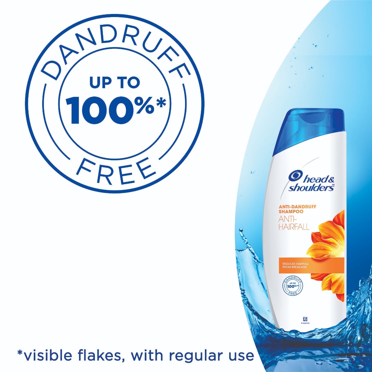 Head & Shoulders Anti-Dandruff Anti-Hairfall Shampoo, 340 ml, Pack of 1 Head & Shoulders Anti-Dandruff Anti-Hairfall Shampoo, 340 ml, Pack of 1