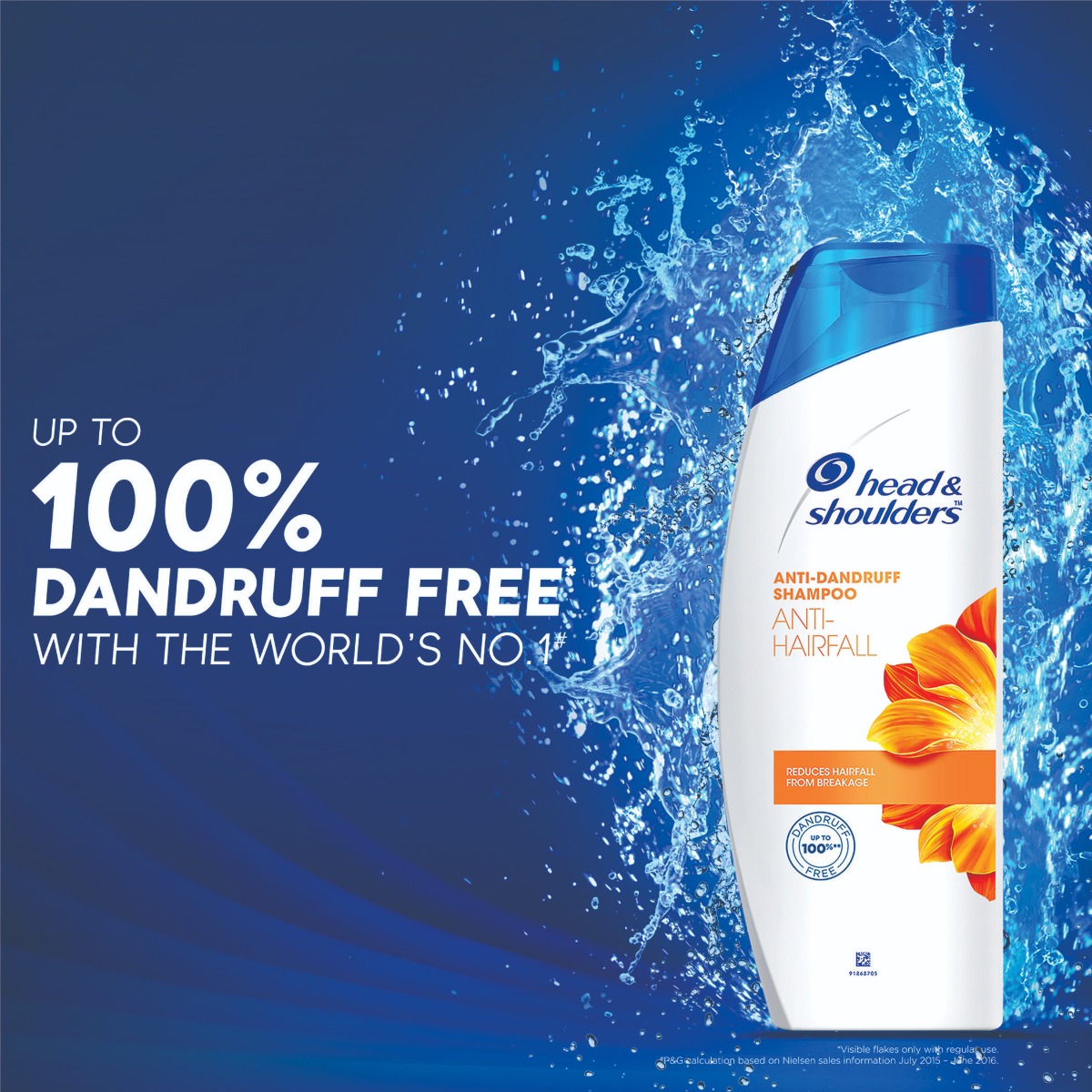 Head & Shoulders Anti-Dandruff Anti-Hairfall Shampoo, 340 ml, Pack of 1 Head & Shoulders Anti-Dandruff Anti-Hairfall Shampoo, 340 ml, Pack of 1