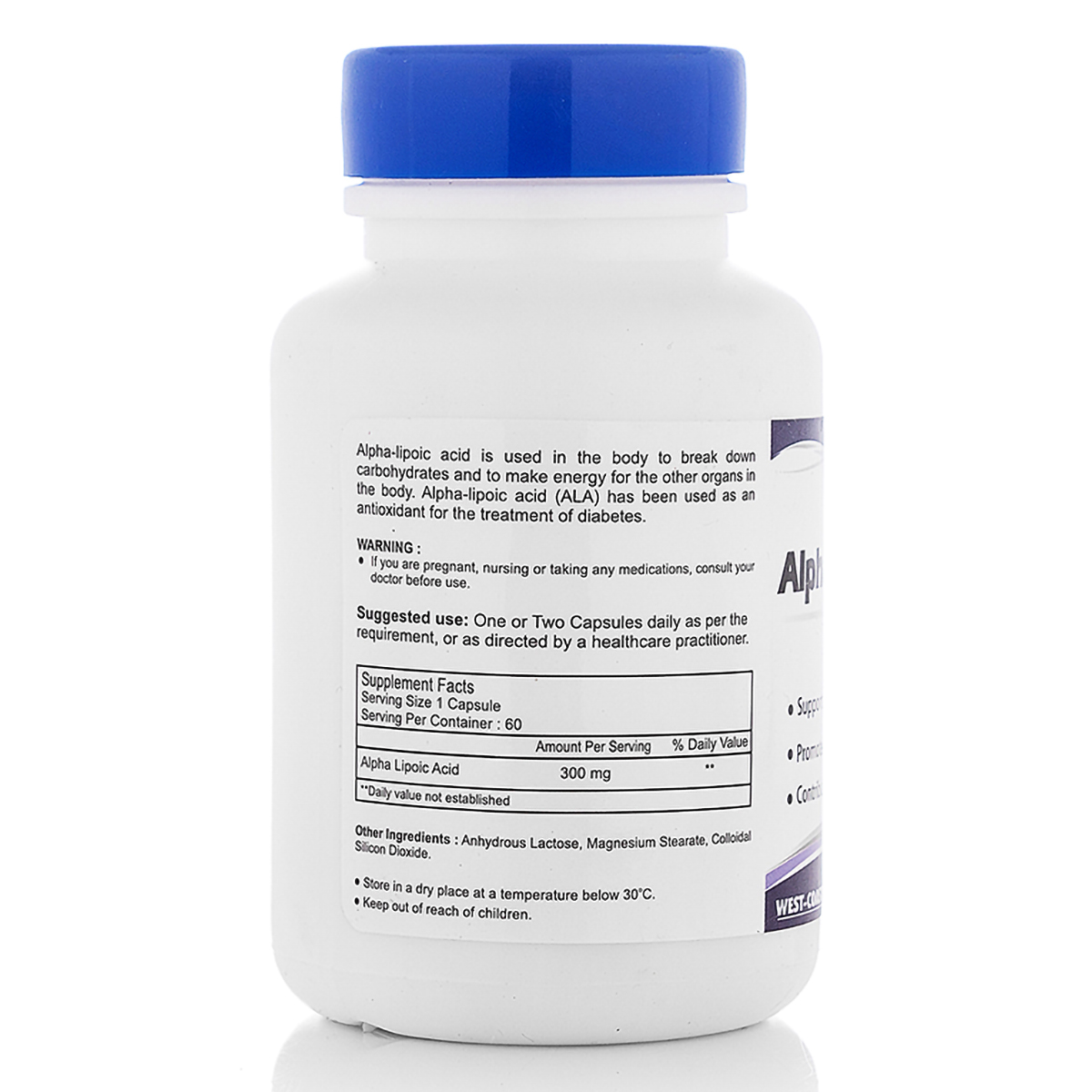 Healthvit Alpha Lipoic Acid 300mg, 60 Capsules Price, Uses, Side