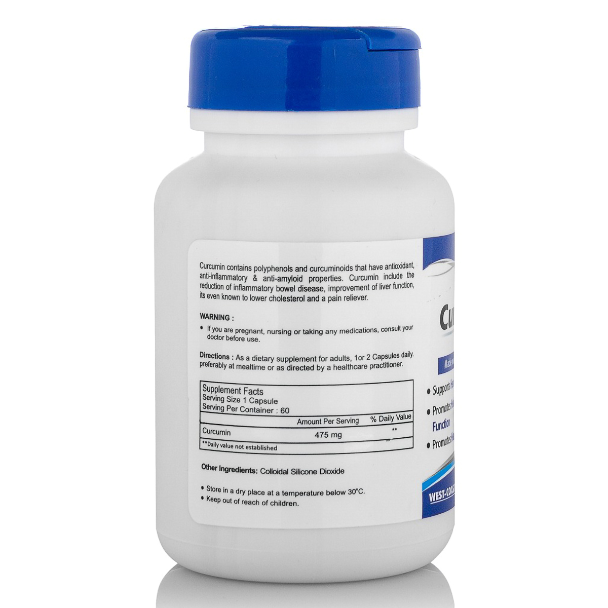 Healthvit Curcumin 475 mg, 60 Capsules, Pack of 1 Healthvit Curcumin 475 mg, 60 Capsules, Pack of 1