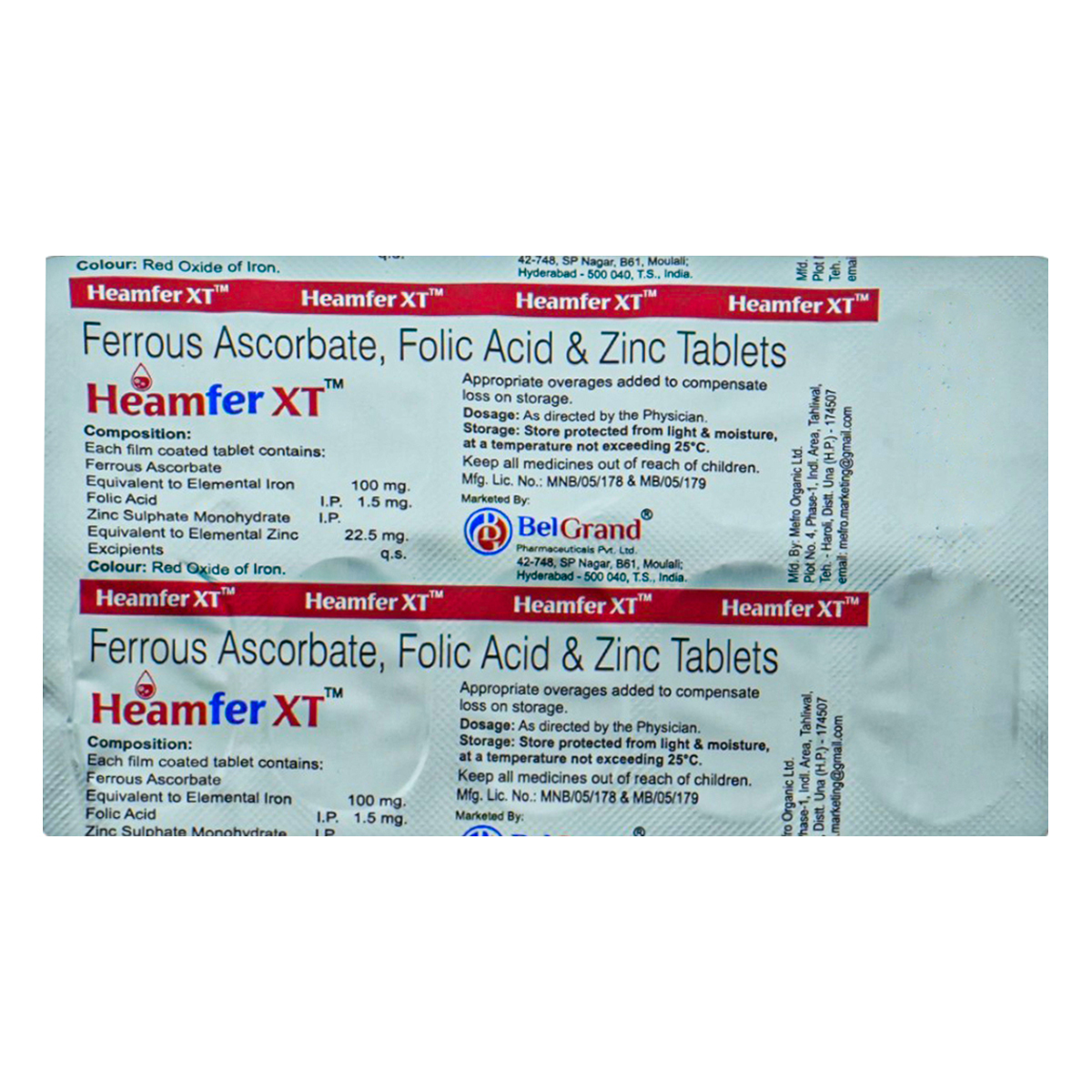 Heamfer XT Tablet 10's, Pack of 10 TabletS Heamfer XT Tablet 10's, Pack of 10 TabletS
