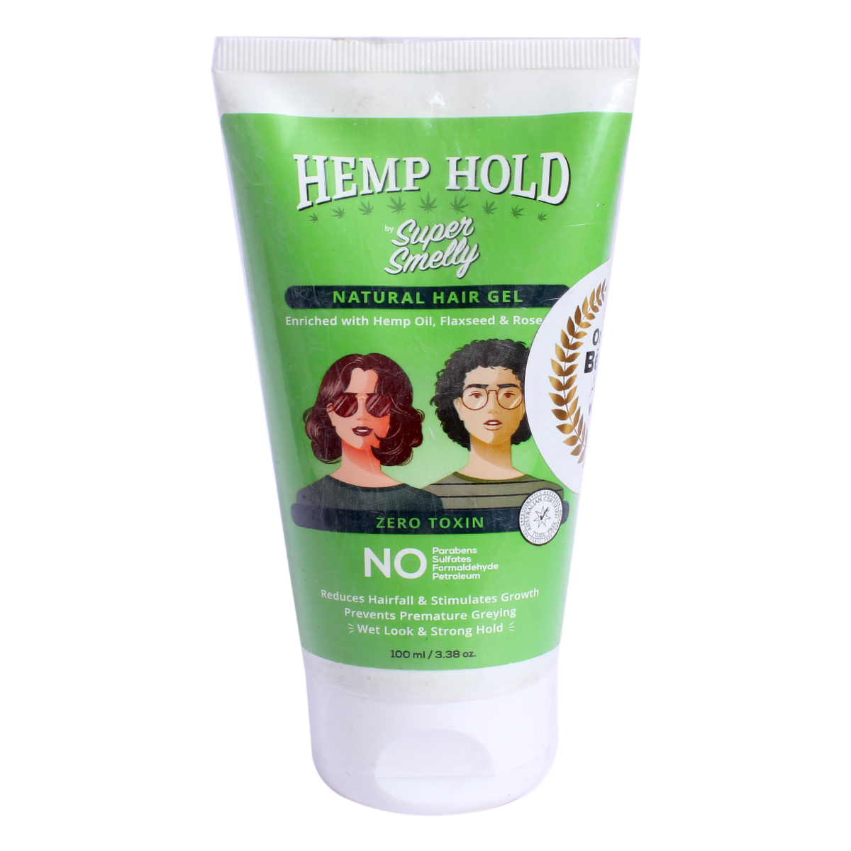 Super Smelly Hemp Hold Natural Hair Gel, 100 ml, Pack of 1 Super Smelly Hemp Hold Natural Hair Gel, 100 ml, Pack of 1