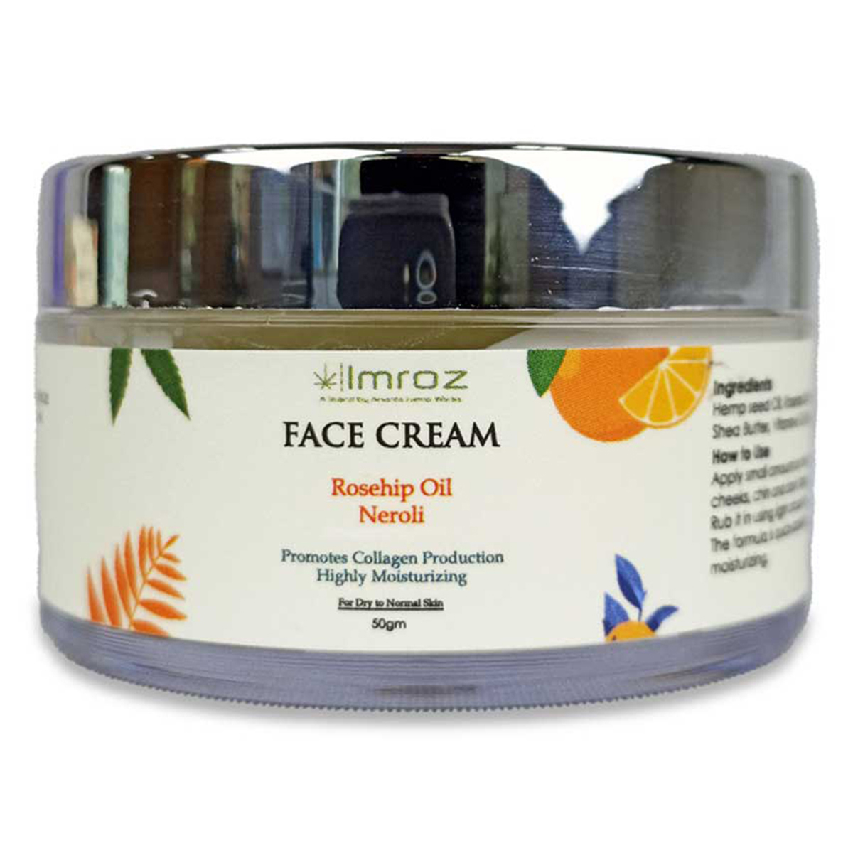 Ananta Hemp Imroz Face Cream 50 gm | With Rosehip Oil, Neroli | Promotes Collagen Production | Slow Down Aging | Non Sticky | For Men & Women | For Dry To Normal Skin, Pack of 1 Ananta Hemp Imroz Face Cream 50 gm | With Rosehip Oil, Neroli | Promotes Collagen Production | Slow Down Aging | Non Sticky | For Men & Women | For Dry To Normal Skin, Pack of 1
