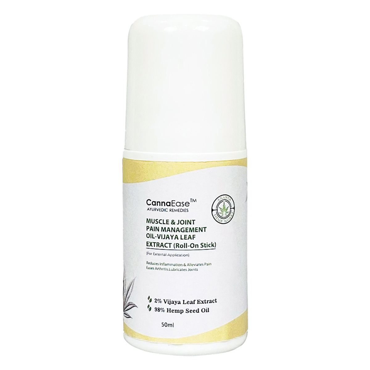 Ananta Hemp Cannaease Muscle & Joint Pain Management Oil, 50 ml, Pack of 1 Ananta Hemp Cannaease Muscle & Joint Pain Management Oil, 50 ml, Pack of 1
