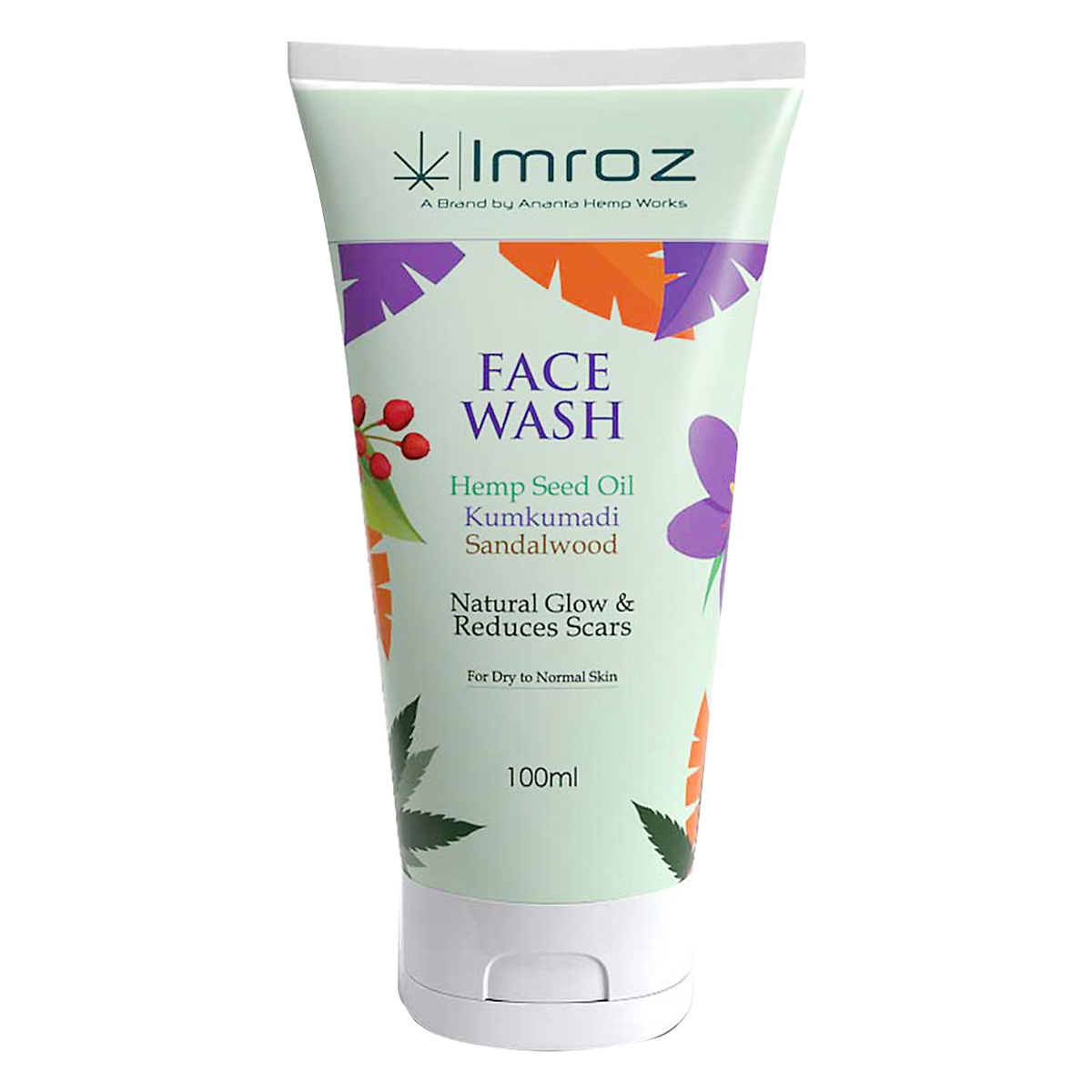 Ananta Hemp Imroz Kumkumadi Sandalwood Face Wash 100 ml | With Heamp Seed Oil, Kumkumadi & Sandalwood | Reduces Scars | Evens Out Skin Tones | Natural Glow | For Dry To Normal Skin, Pack of 1 Ananta Hemp Imroz Kumkumadi Sandalwood Face Wash 100 ml | With Heamp Seed Oil, Kumkumadi & Sandalwood | Reduces Scars | Evens Out Skin Tones | Natural Glow | For Dry To Normal Skin, Pack of 1