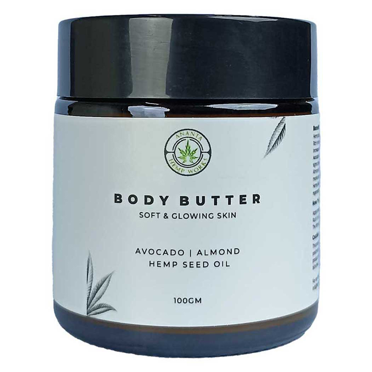Ananta Hemp Body Butter 100 gm | With Avacado, Almond & Hemp Seed Oil | Nourishes & Protects Skin | Soft & Glowing Skin | For Dry & Damaged Skin, Pack of 1 Ananta Hemp Body Butter 100 gm | With Avacado, Almond & Hemp Seed Oil | Nourishes & Protects Skin | Soft & Glowing Skin | For Dry & Damaged Skin, Pack of 1