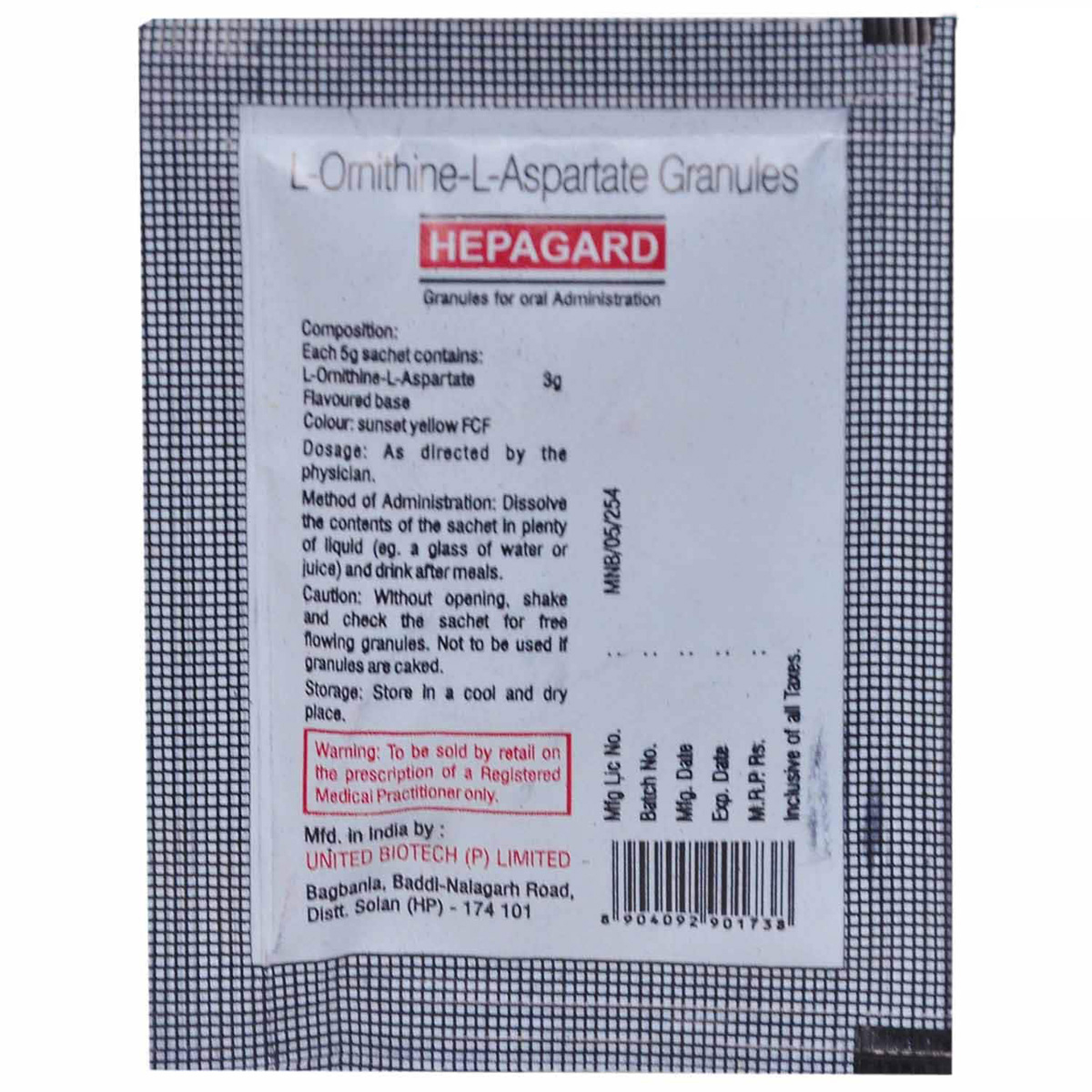 Hepagard Sachet, Pack of 1 GRANULES Hepagard Sachet, Pack of 1 GRANULES