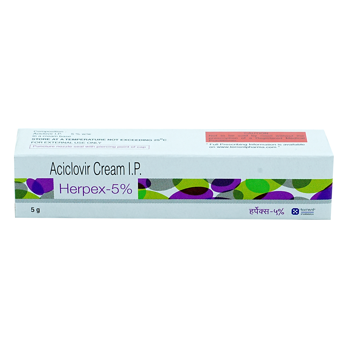 Herpex 5% Cream 5 gm, Pack of 1 Cream Herpex 5% Cream 5 gm, Pack of 1 Cream