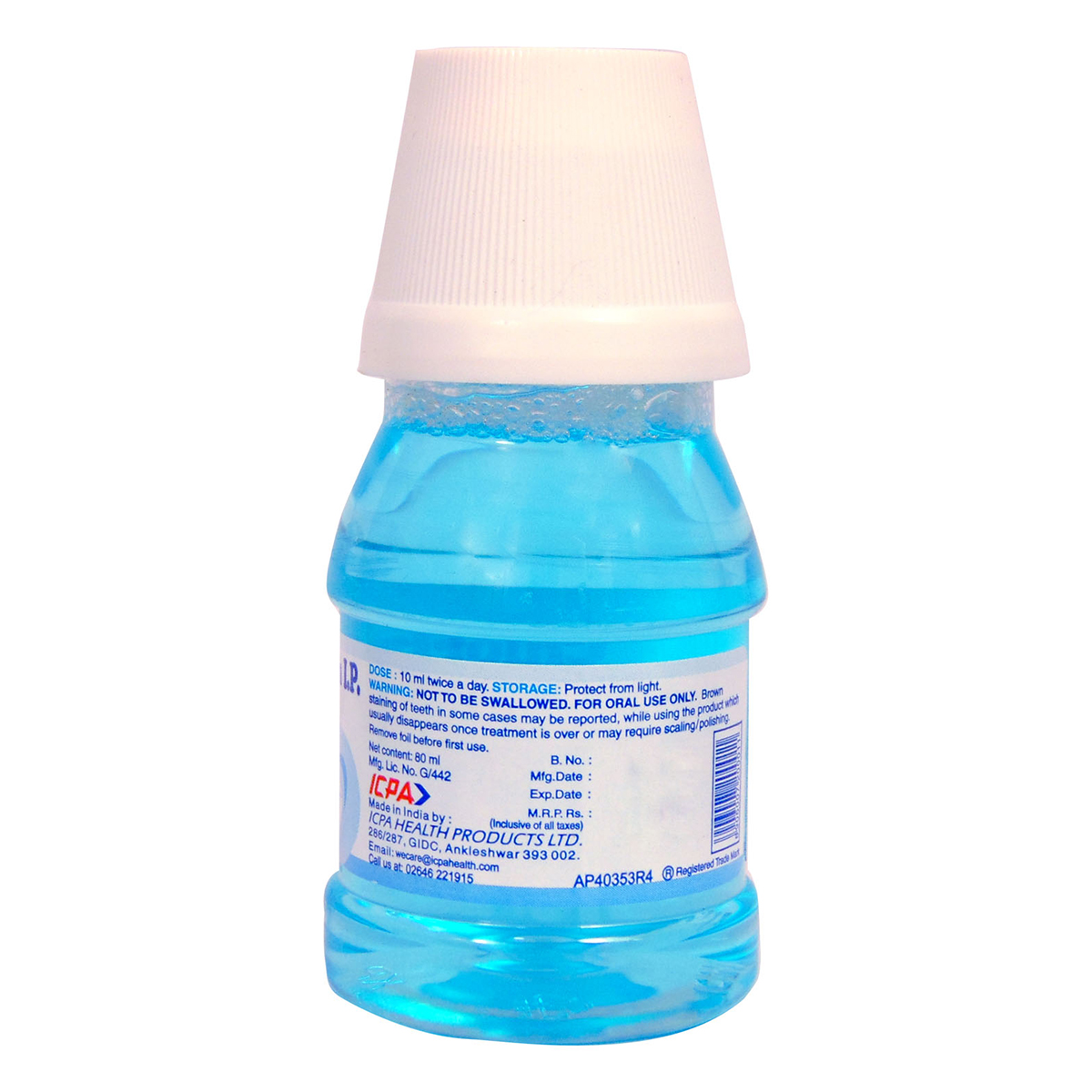 Hexidine Antiseptic-Antiplaque Mouthwash, 80 ml, Pack of 1 Mouth Wash Hexidine Antiseptic-Antiplaque Mouthwash, 80 ml, Pack of 1 Mouth Wash