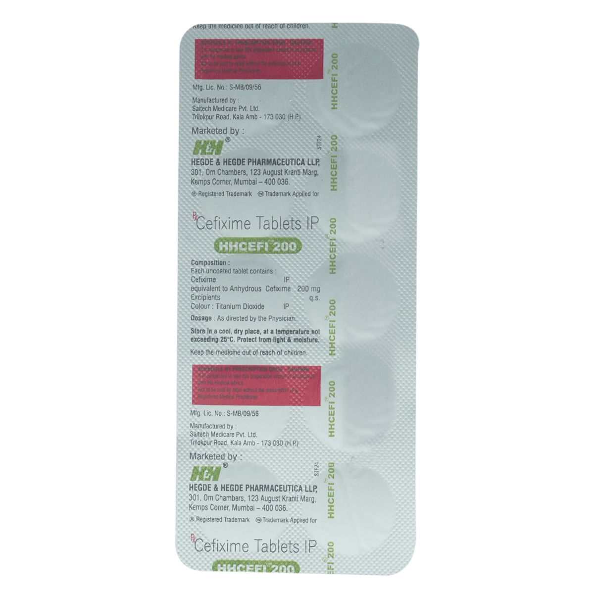 Hhcefi 200 mg Tablet 10's, Pack of 10 TabletS Hhcefi 200 mg Tablet 10's, Pack of 10 TabletS