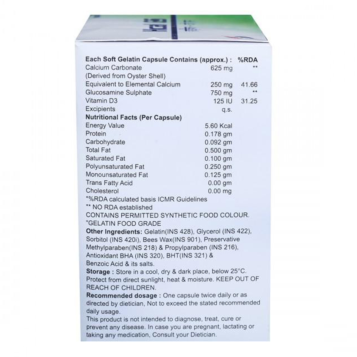 Hical Gs 250/750/125 Softgel Capsule 15's, Pack of 15 Hical Gs 250/750/125 Softgel Capsule 15's, Pack of 15