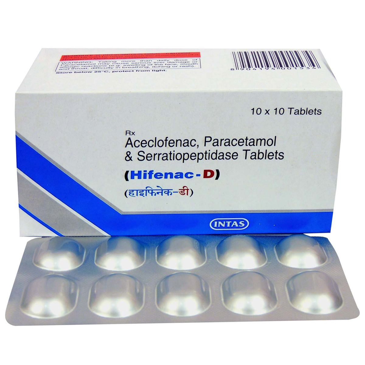 Hifenac-D Tablet 10's, Pack of 10 TABLETS Hifenac-D Tablet 10's, Pack of 10 TABLETS