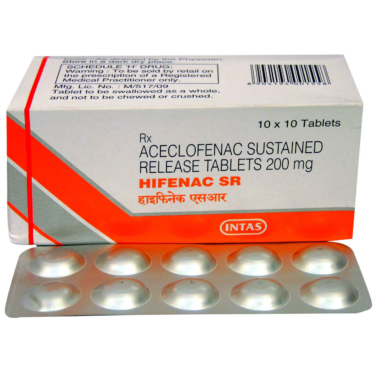 Hifenac SR Tablet 10's, Pack of 10 TABLETS Hifenac SR Tablet 10's, Pack of 10 TABLETS