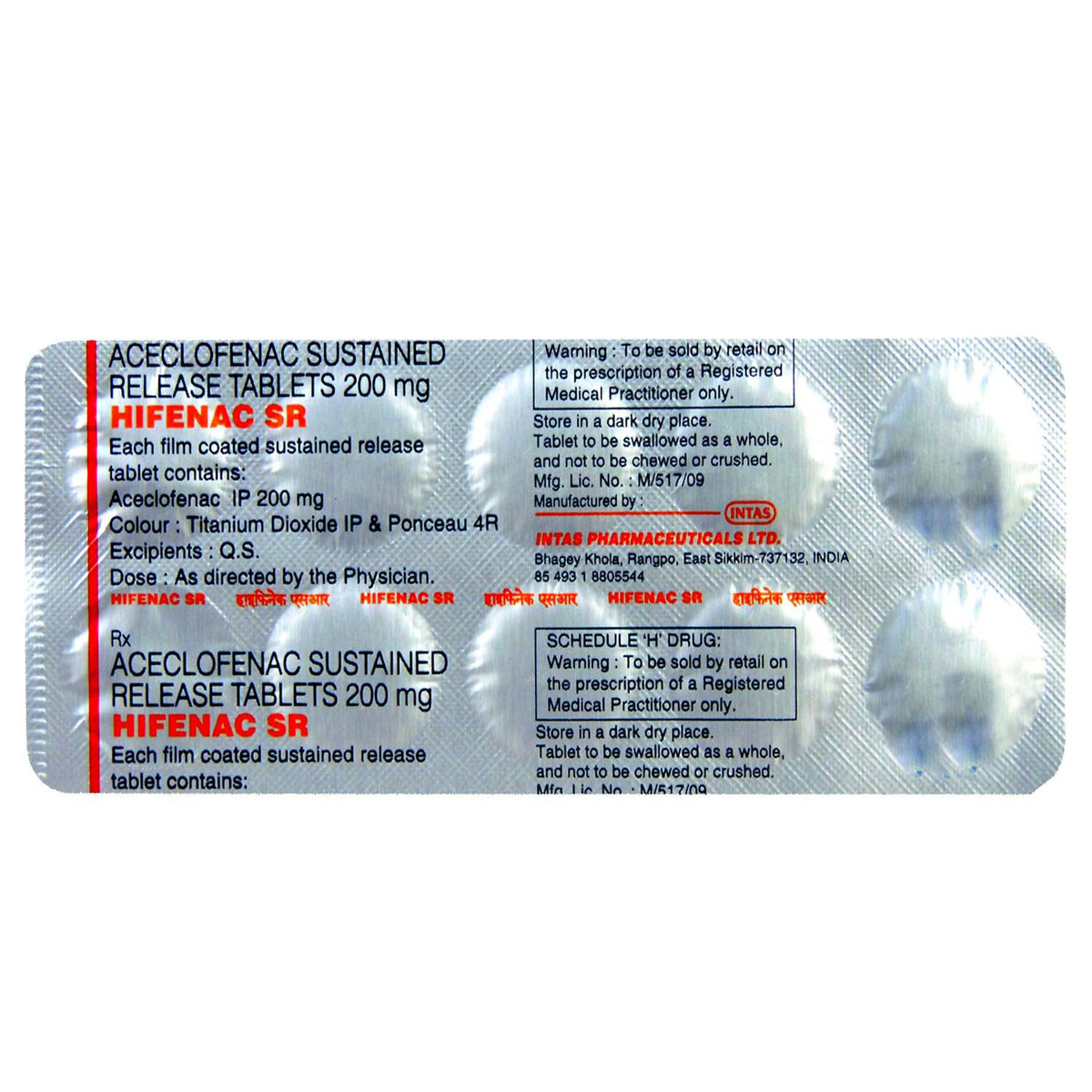 Hifenac SR Tablet 10's, Pack of 10 TABLETS Hifenac SR Tablet 10's, Pack of 10 TABLETS