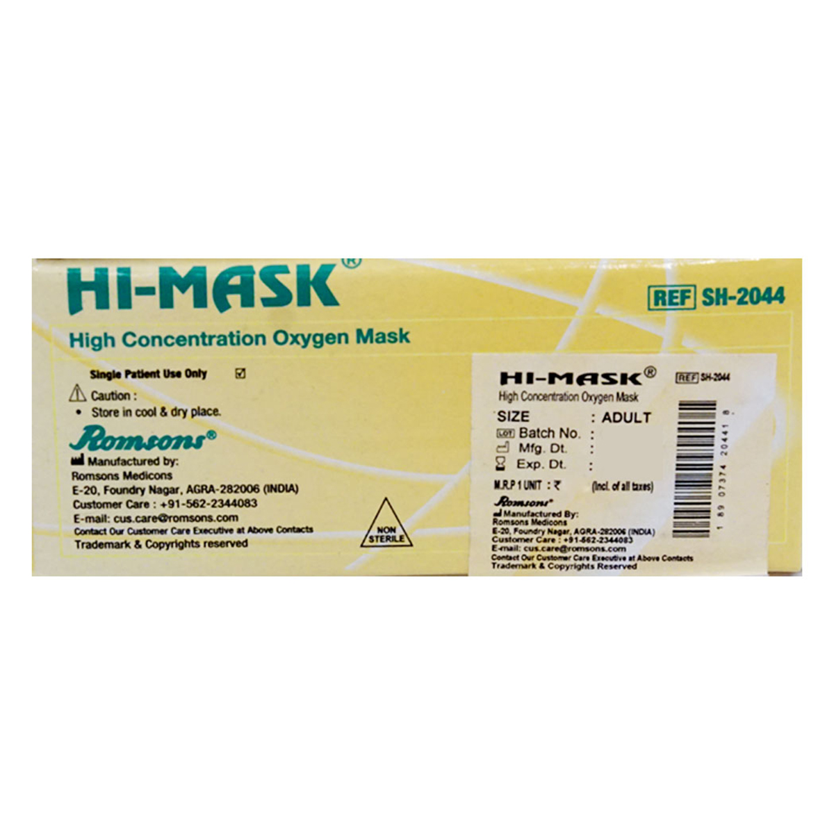 Romson High Concentration Mask, 1 Count, Pack of 1 Romson High Concentration Mask, 1 Count, Pack of 1