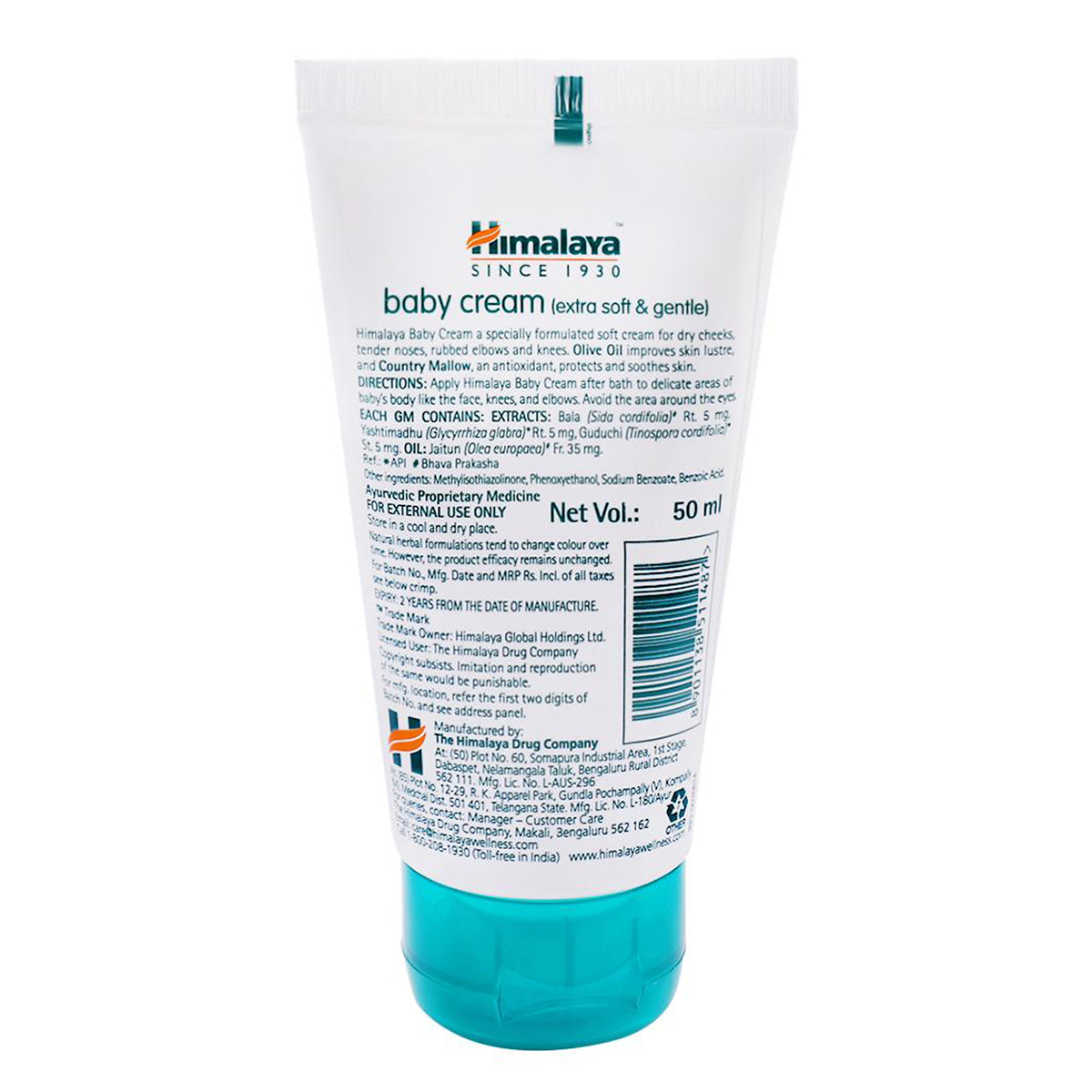 Himalaya Baby Cream, 50 ml, Pack of 1 Himalaya Baby Cream, 50 ml, Pack of 1