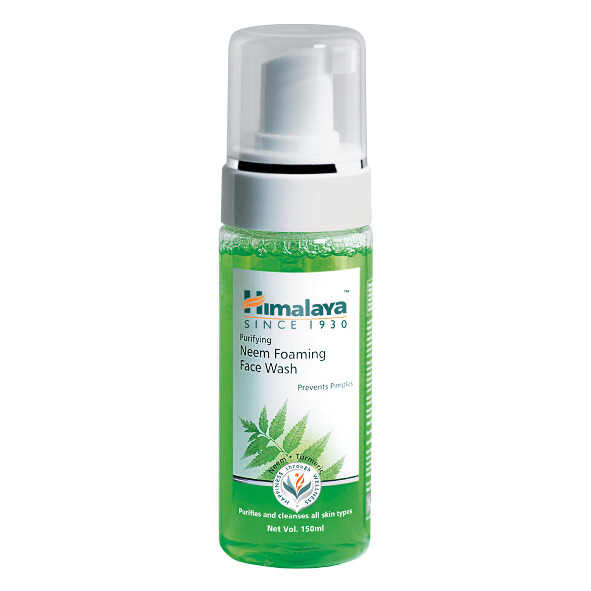 Himalaya Purifying Neem Foaming Face Wash, 150 ml | Neem & Turmeric | Purifies & Cleanses | Prevents Pimples | For All Skin Type, Pack of 1 Himalaya Purifying Neem Foaming Face Wash, 150 ml | Neem & Turmeric | Purifies & Cleanses | Prevents Pimples | For All Skin Type, Pack of 1