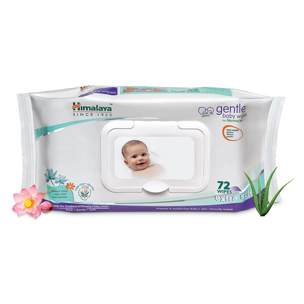 Himalaya Gentle Baby Wipes, 72 Count, Pack of 1 Himalaya Gentle Baby Wipes, 72 Count, Pack of 1