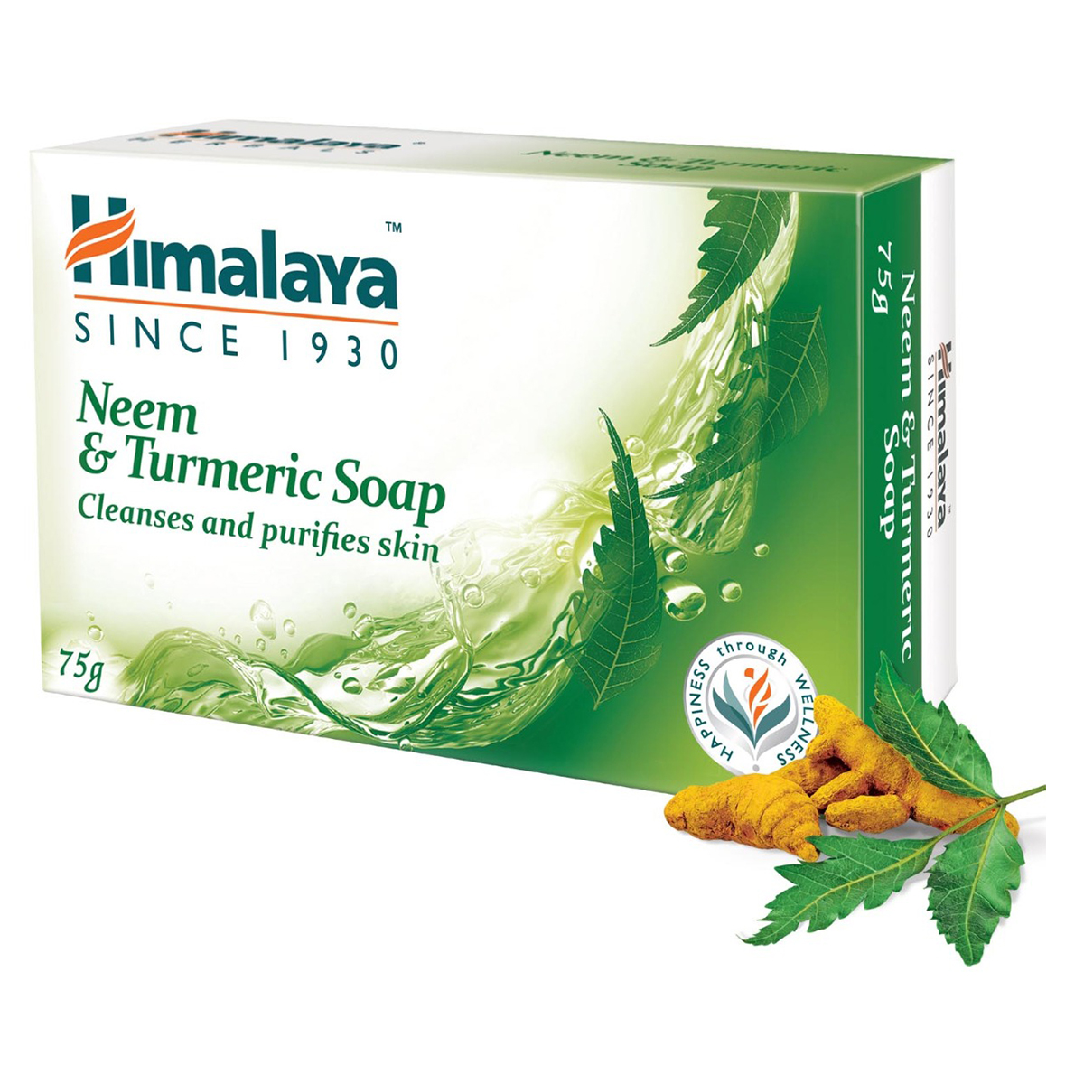 Himalaya Neem & Turmeric Soap 75 gm | With Goodness Of Neem & Turmeric | Purifies & Cleanses Skin | Protects Skin From Germs, Pack of 1 Himalaya Neem & Turmeric Soap 75 gm | With Goodness Of Neem & Turmeric | Purifies & Cleanses Skin | Protects Skin From Germs, Pack of 1
