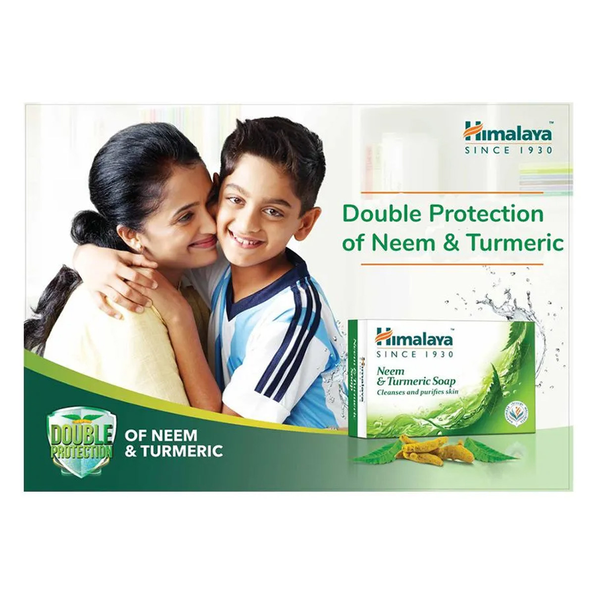 Himalaya Neem & Turmeric Soap 75 gm | With Goodness Of Neem & Turmeric | Purifies & Cleanses Skin | Protects Skin From Germs, Pack of 1 Himalaya Neem & Turmeric Soap 75 gm | With Goodness Of Neem & Turmeric | Purifies & Cleanses Skin | Protects Skin From Germs, Pack of 1
