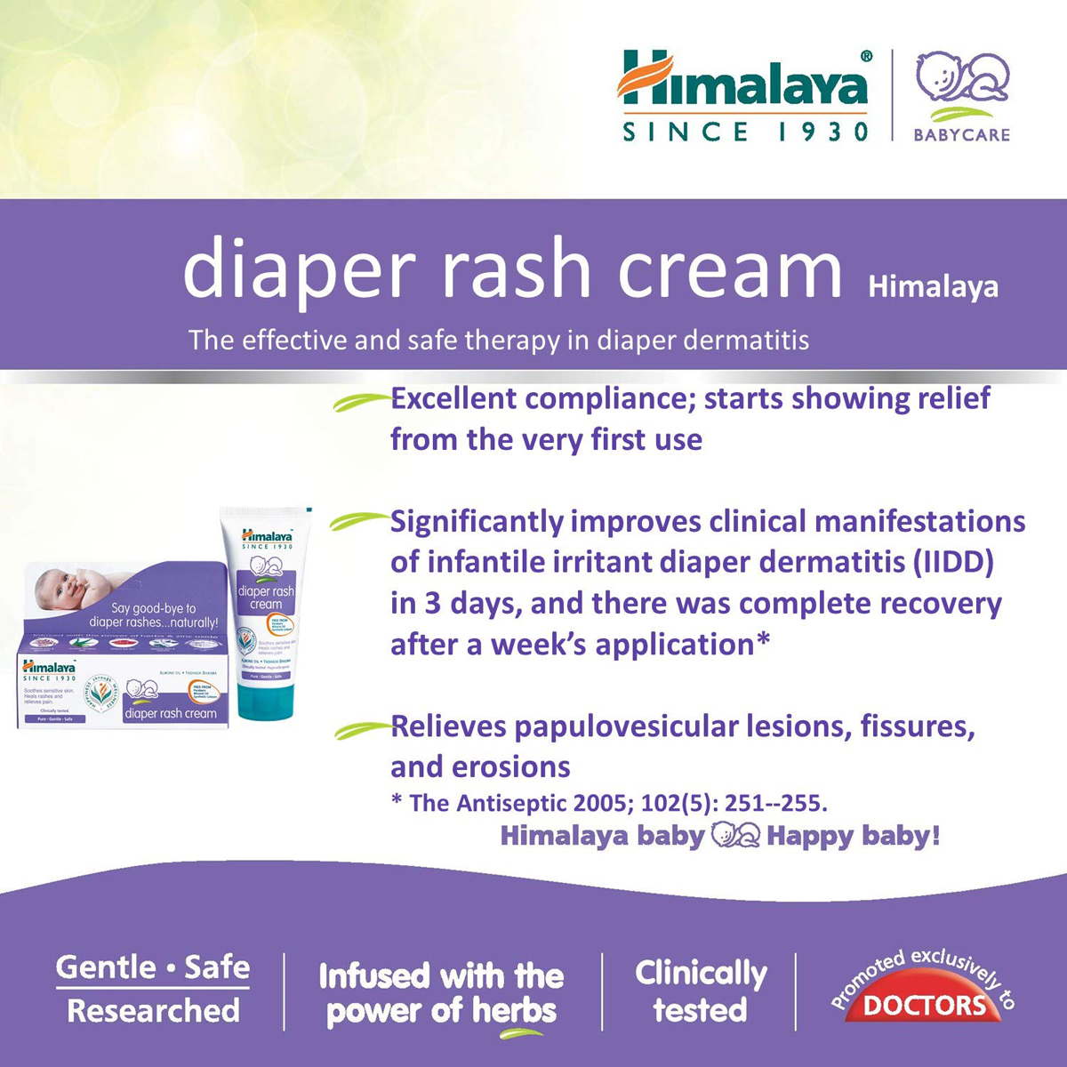 Himalaya Baby Diaper Rash Cream, 50 gm, Pack of 1 Himalaya Baby Diaper Rash Cream, 50 gm, Pack of 1