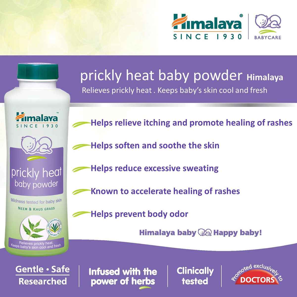 Himalaya Prickly Heat Baby Powder, 100 gm, Pack of 1 Himalaya Prickly Heat Baby Powder, 100 gm, Pack of 1
