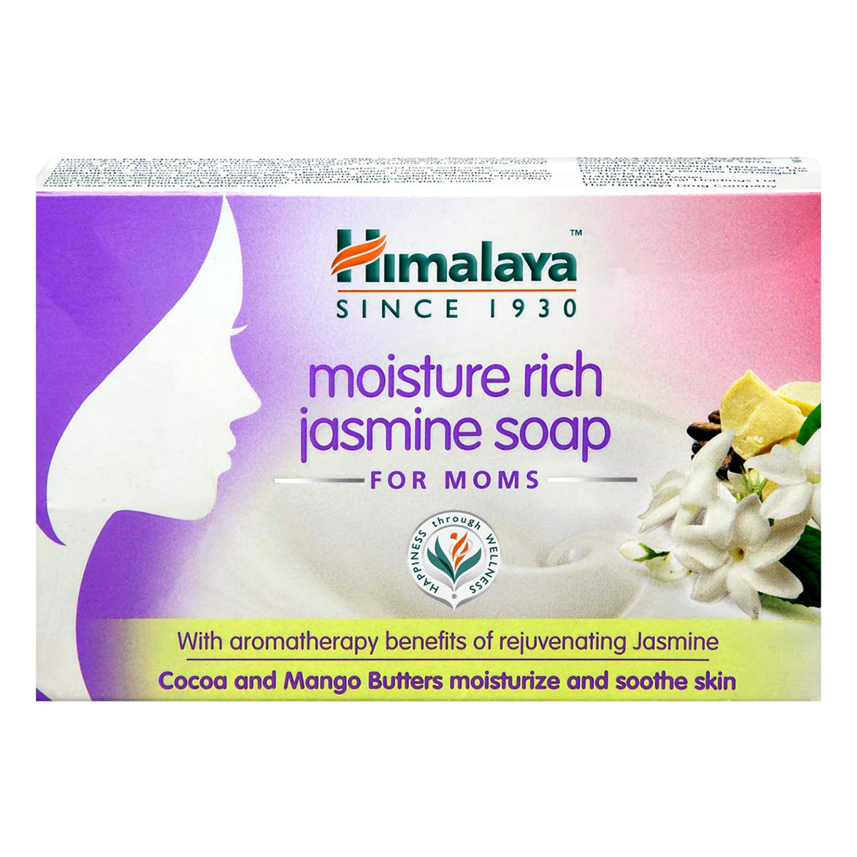 Himalaya Moisture Rich Jasmine Moms Soap 125 gm | Coacoa & Mango Butter | Hydrates, Moisturises & Soothes Skin With Aromathery Of Jasmine | For Moms, Pack of 1 Himalaya Moisture Rich Jasmine Moms Soap 125 gm | Coacoa & Mango Butter | Hydrates, Moisturises & Soothes Skin With Aromathery Of Jasmine | For Moms, Pack of 1