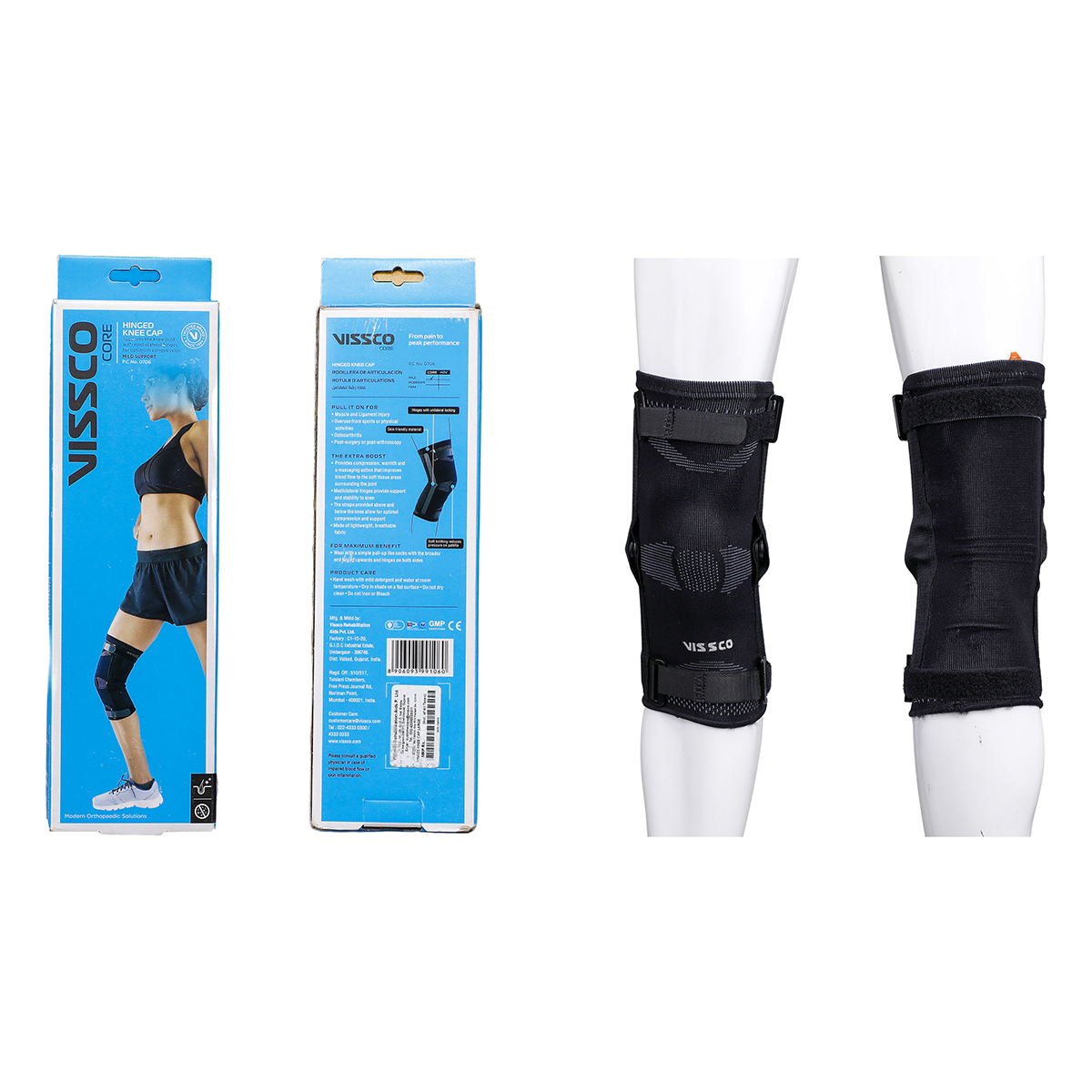 Vissco Hinged Knee Cap Large, 1 Count, Pack of 1 Vissco Hinged Knee Cap Large, 1 Count, Pack of 1